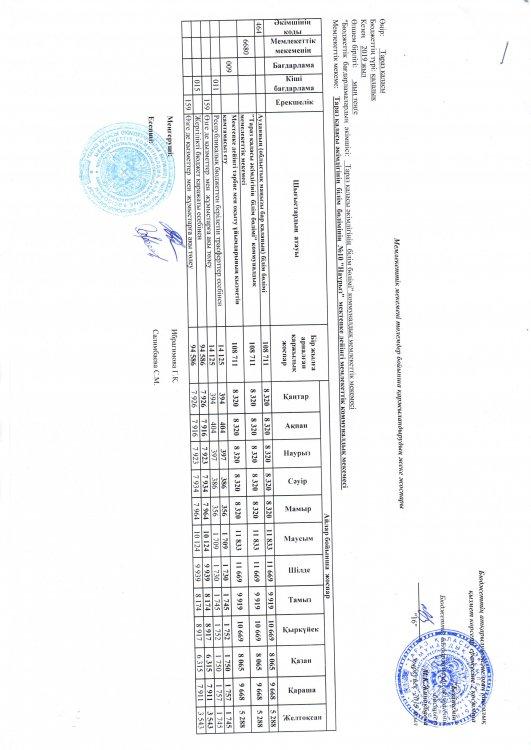 Бекітілген бюджет